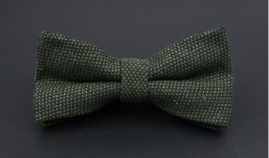 Stoff Fliege dunkelgrün bow tie